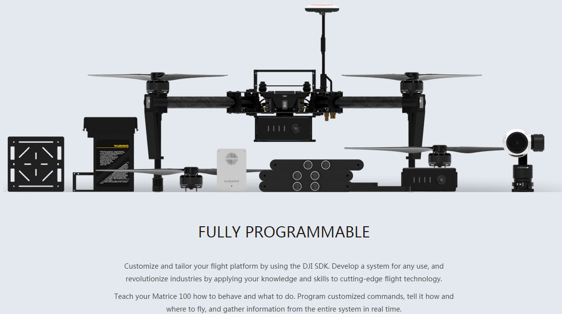 MATRICE 100 - Developer Drone - Product - DroneTrest